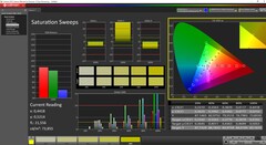 Saturación tras la calibración del software