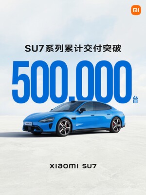 500 000 vehículos eléctricos de Xiaomi en tan solo 28 meses.