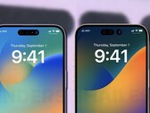 El último rumor sobre el Apple iPhone 14 Pro y iPhone 14 Pro Max es que el diseño de la muesca se puede cambiar. (Fuente de la imagen: Weibo &amp; RendersByShailesh - editado)