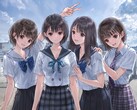 Imagen promocional de «Blue Reflection Quartet».