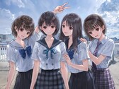 Imagen promocional de «Blue Reflection Quartet».