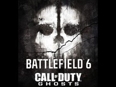 Ilustración de Call of Duty: Ghosts con el logotipo de Battlefield 6 (Fuente de la imagen: Activision, EA con ediciones)
