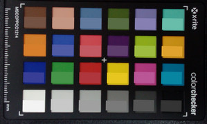ColorChecker: El color de referencia se muestra en la mitad inferior de cada área de color
