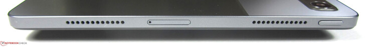 Izquierda: Altavoz, ranura microSD, altavoz