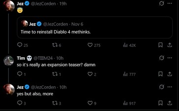 Jez Corden response to The Game Awards sculpture tease #2 (Fuente de la imagen: captura de pantalla, cuenta de Jez Corden X)