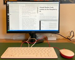 Microsoft VS Code en Raspberry Pi 400 (Fuente: Raspberry Pi)