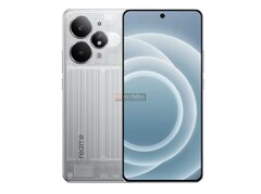 Se dice que el Realme 15 Pro contará con una llamativa parte trasera plateada como una de las opciones de color. (Fuente de la imagen: 91mobiles)