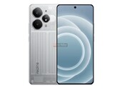 Se dice que el Realme 15 Pro contará con una llamativa parte trasera plateada como una de las opciones de color. (Fuente de la imagen: 91mobiles)