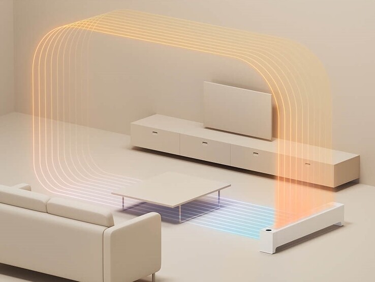 El Xiaomi Mijia Graphene Baseboard Heater 2. (Fuente de la imagen: Xiaomi)