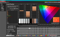 ColorChecker antes de la calibración (P3)