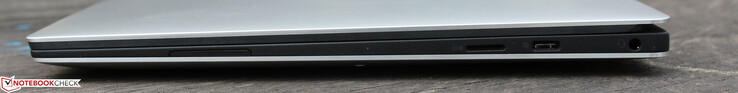 9305 lado derecho: USB Tipo-C y un lector de tarjetas microSD