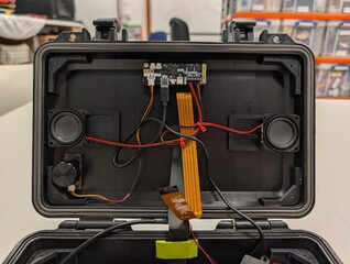 Los altavoces y los sistemas de audio pueden instalarse detrás de la pantalla.
