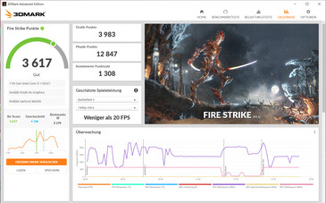 Fire Strike (conectado, Iris Xe Graphics G7)