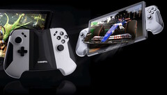 Los mandos portátiles para PC de juegos Digiera HoloMax se pueden desmontar y utilizar de forma inalámbrica para jugar en la pantalla 3D sin gafas. (Fuente de la imagen: Digiera)