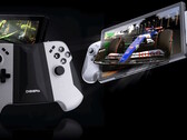 Los mandos portátiles para PC de juegos Digiera HoloMax se pueden desmontar y utilizar de forma inalámbrica para jugar en la pantalla 3D sin gafas. (Fuente de la imagen: Digiera)