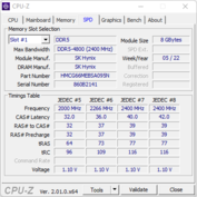CPU-Z: Ranura RAM 1