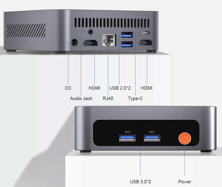 Las interfaces externas de la Ninkear M7 (Fuente: Ninkear)