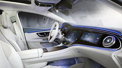 El Mercedes Benz EQS Hyperscreen (imagen: LG)