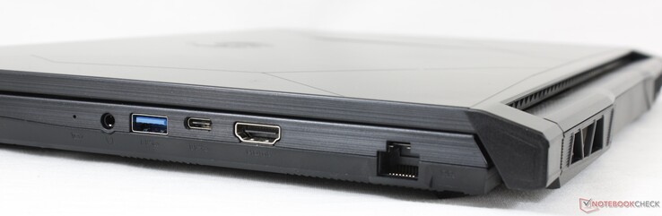 Derecha: audio combinado de 3,5 mm, USB-A 3.2 Gen. 1, USB-C 3.2 Gen. 1, HDMI 2.1, Gigabit RJ-45