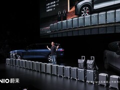El SUV Nio ES8 de 5 plazas que se muestra en la imagen