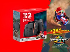 Se muestra el banner del bundle de Nintendo Switch 2 Mario Kart World (Fuente de la imagen: Amazon con ediciones)