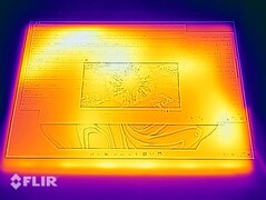 Prueba de esfuerzo de temperaturas superficiales (frente)