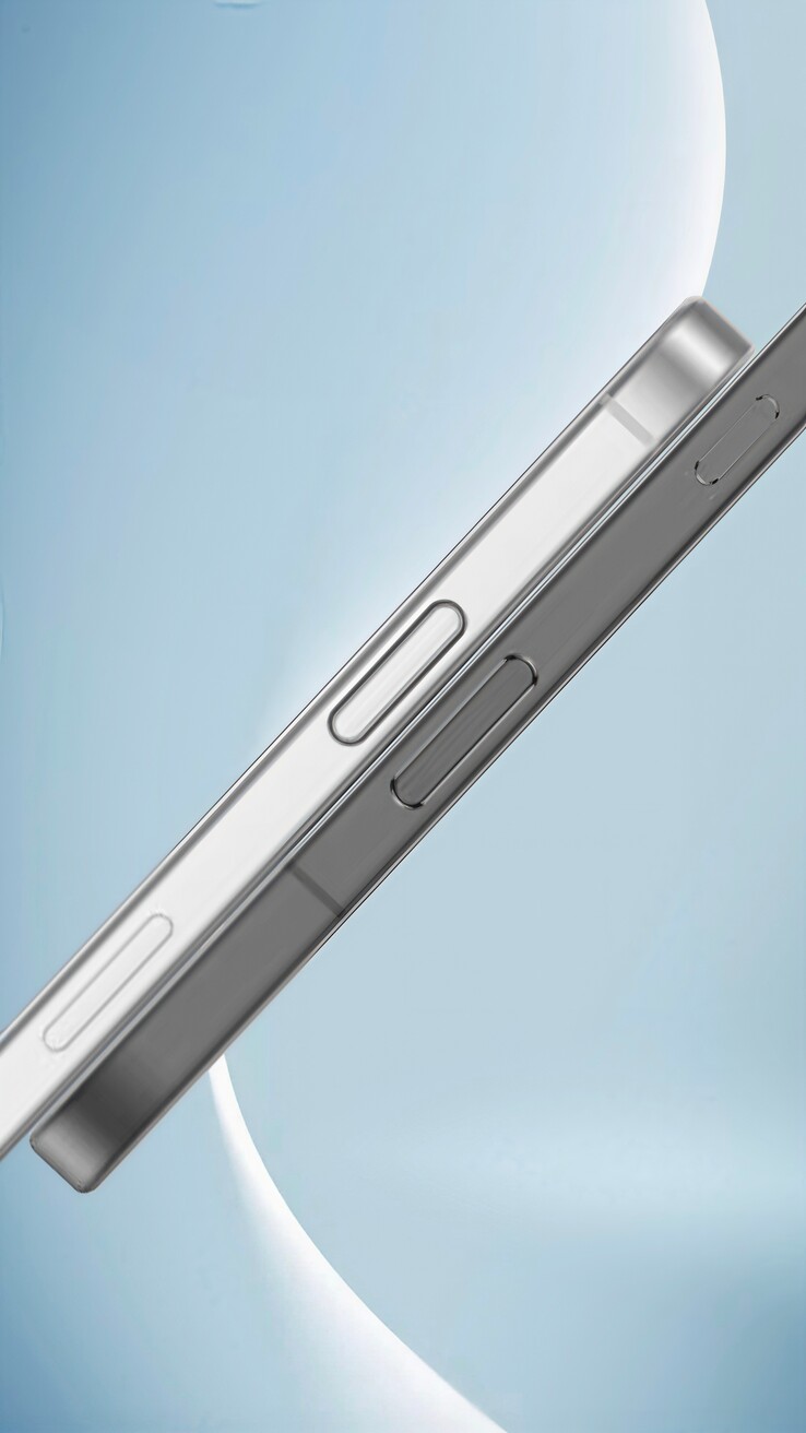 El "Honor Magic8" (izquierda) junto a un "iPhone 17". (Fuente: Factory Manager is Guan vía Weibo)