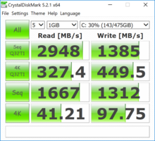 CrystalDiskMark 5.2.1