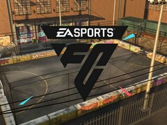 Logotipo de EA Sports FC mostrado en la pista Volta (Fuente de la imagen: EA con modificaciones)