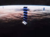 Impresión artística de los satélites Starlink. (Fuente de la imagen: SpaceX)