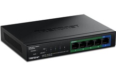El conmutador multigigabit TPE-BG350 sin ventilador de Trendnet cuenta con una carcasa metálica resistente