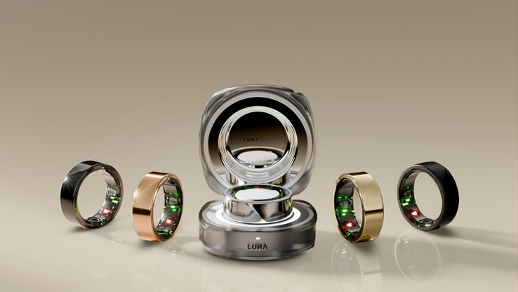 El nuevo Luna Ring en su cargador Surge. (Fuente: Luna)