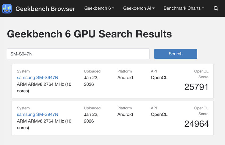 (Fuente de la imagen: Geekbench)