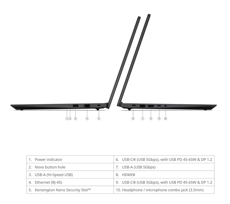 Asimismo, el Lenovo V15 Gen 6 AMN mide 359,2 x 235,8 x 19,9 mm.