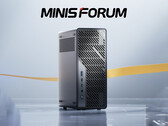 El Minisforum MS-02 Ultra de frente. (Fuente de la imagen: Minisforum - editado)