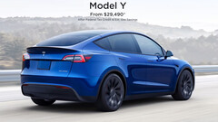 El Model Y se anuncia ahora como un coche por debajo de los 30.000 dólares (imagen: Tesla)