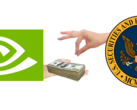 NVIDIA ha llegado a un acuerdo con la SEC por 5,5 millones de dólares. (Imagen vía NVIDIA y U.S. SEC con ediciones)