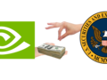 NVIDIA ha llegado a un acuerdo con la SEC por 5,5 millones de dólares. (Imagen vía NVIDIA y U.S. SEC con ediciones)
