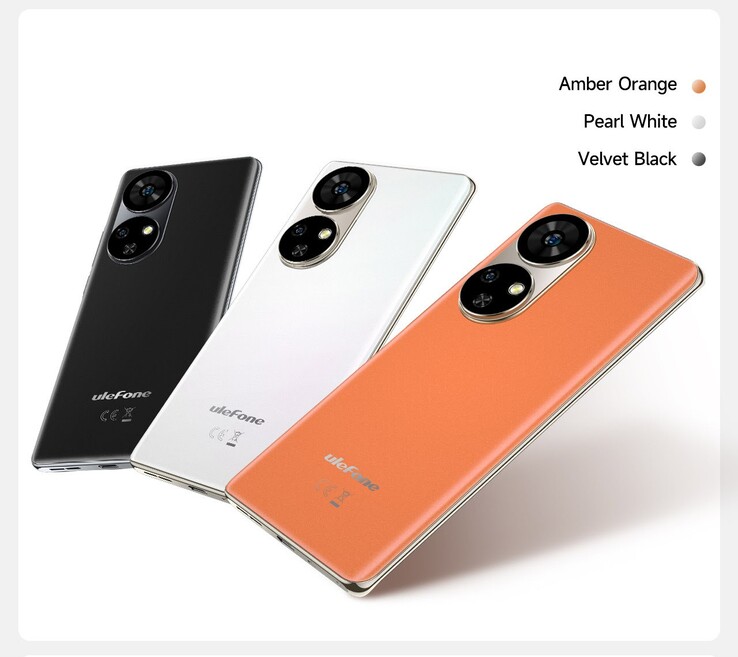 El Note 17 Pro viene en colores negro, blanco o naranja. (Fuente: Ulefone)