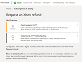 Ahora puedes obtener un reembolso para Cyberpunk 2077 en Xbox. (Fuente: Microsoft)