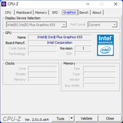 CPU-Z: Gráficos