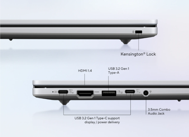 Puertos del Chromebook CX15 de Asus