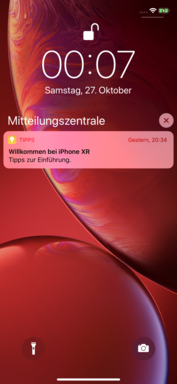 La pantalla de bloqueo del iOS 12