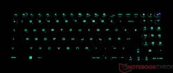 Teclado del MSI Stealth 16 Studio A13VG (iluminado)