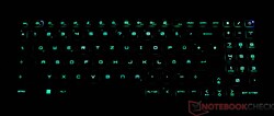 Teclado del MSI Stealth 16 Studio A13VG (iluminado)