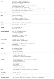 Especificaciones de la NucBox K13