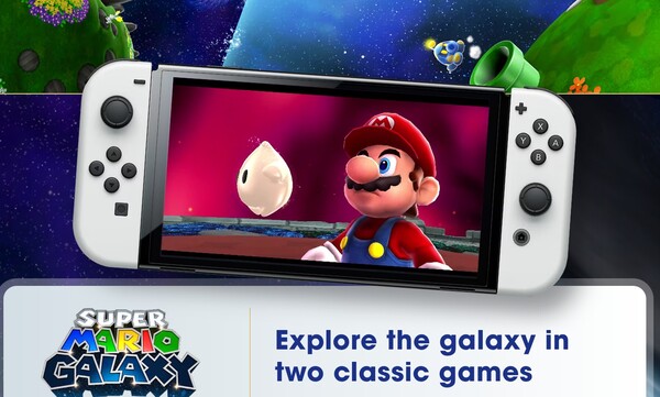Los juegos Super Mario Galaxy y Super Mario Galaxy 2 saldrán a la venta para la Switch original y la Switch 2. (Fuente de la imagen: Nintendo)