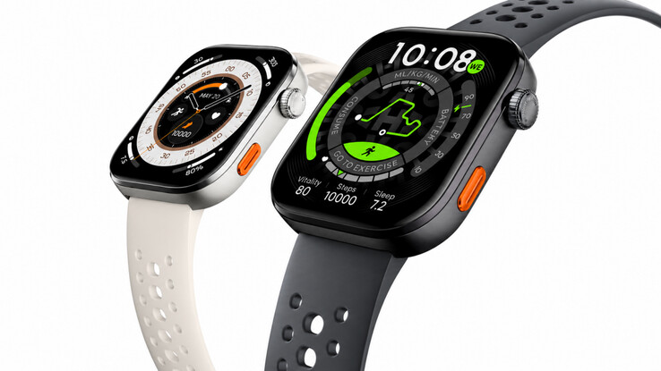 Las dos opciones de color del reloj inteligente