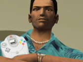 Grand Theft Auto: Vice City ya está en la Sega Dreamcast, extraoficialmente. (Fuente de la imagen: Grand Theft Auto: Vice City y Sega, con modificaciones)