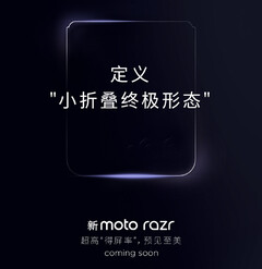 El Razr de este año podría conocerse como Razr 40 Ultra fuera de China. (Fuente de la imagen: Motorola)